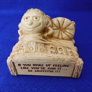 Naughty Vintage Figurine Man in Bed by Paula 1974 W-377